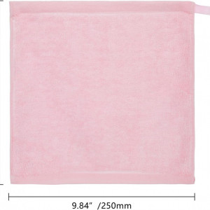Set de 10 prosoape bebelusi MINIMOTO, textil, roz, 25 x 25 cm - Img 2