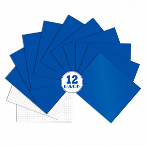 Set de 12 folii de transfer AIZMEI, vinil, albastru inchis, 25 x 25 cm - Img 1