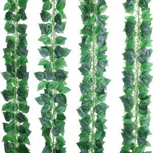Set de 12 ghirlande artificiale Hawesome, plastic, verde, 230 cm