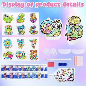 Set de 14 stickere cu diamante pentru copii Ulikey, plastic, multicolor