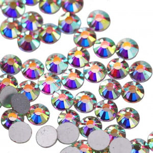 Set de 1440 strasuri pentru proiecte DIY Jollin, sticla, multicolor, 4 mm - Img 1