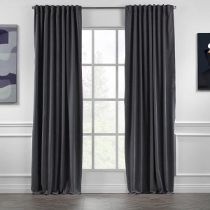 Set de 2 draperii Lilijan Home & Curtain, poliester, gri, 140 x 295 cm