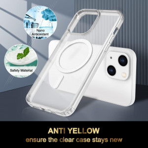 Set de 2 folii pentru ecran si husa de protectie pentru iPhone 14 Plus Fyy, TPU, transparent, 6,7 inchi