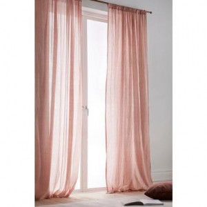 Set de 2 perdele Cocoon rosa, 220x130 cm