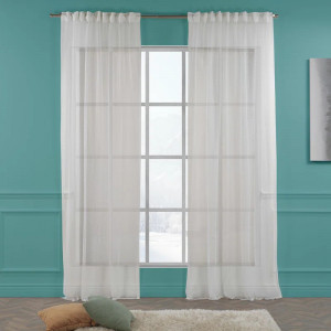 Set de 2 perdele Lilijan Home & Curtain, poliester, alb, 280 x 325 cm