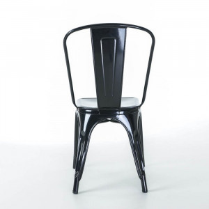 Set de 2 scaune Alsafi, negru, 72 x 40 x 40 cm - Img 3