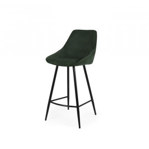 Set de 2 scaune de bar Lex, metal/plastic, verde, 108 x 47 x 52 cm - Img 4