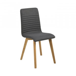 Set de 2 scaune Hanna, lemn, antracit, 90 x 42 x 43 cm - Img 2