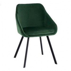 Set de 2 scaune Monza, catifea verde