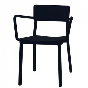 Set de 2 scaune Smilla, negru, 52 x 60 x 82cm - Img 1