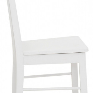 Set de 2 scaune Sonoma, MDF/lemn masiv de pin, alb, 44.5 x 47.5 x 89 cm - Img 3