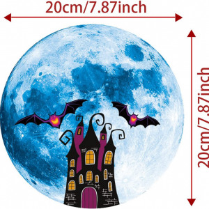 Set de 3 autocolante de Halloween MsdeBersSKER, policlorura, multicolor, 20 x 20 cm - Img 6