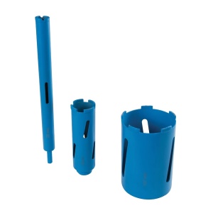 Set de 3 carote diamantate Silverline, cu accesorii