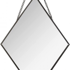 Set de 3 oglinzi cu lant pentru baie/hol, ATMOSPHERA CREATEUR D'INTERIEUR, sticla/metal, negru - Img 2