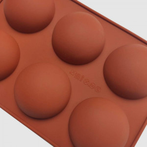 Set de 4 matrite pentru dulciuri Sonku, silicon, maro/mov, 19 x 13 cm - Img 5