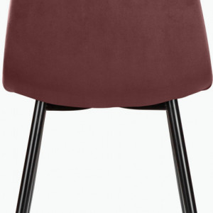 Set de 4 scaune Monza Eadwine, roz inchis, 160 x 90 x 76cm - Img 5