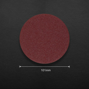 Set de 50 discuri abrazive Leontool, oxid de aluminiu, 150 granulatie, rosu, 10,1 cm - Img 4