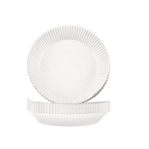 Set de 50 hartii de copt pentru friteuza cu aer TOYVIDDY, alb, 20 x 4,5 cm