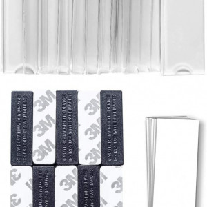 Set de 50 insigne magnetice Wukong, transparent, acrilic, 7,5 x 2,8 cm - Img 7