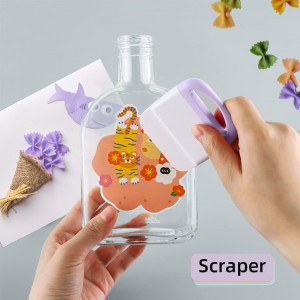 Set de 6 instrumente pentru proiecte DIY HZYIQ, ABS/otel inoxidabil, multicolor - Img 4
