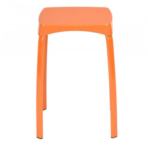 Set de 6 scaune Edmondson, portocalii, 45,5 x 32 x 32 cm - Img 5