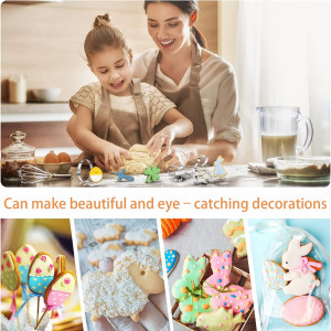 Set de 9 forme pentru prajituri Joyoldelf, model Paste, otel inoxidabil, argintiu - Img 4