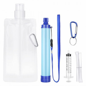 Set de accesorii pentru filtrarea apei Vintoney, plastic, alb/albastru, 6 piese - Img 1