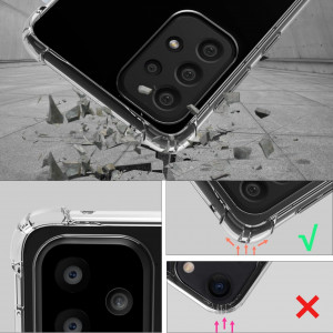 Set de husa cu folii de protectie ecran si camera pentru Samsung Galaxy A33 5G Gimane, policarbonat /TPU/sticla securizata, transparent, 6,4 inchi - Img 4