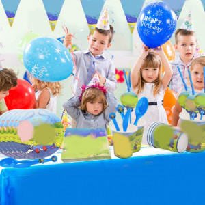 Set de petrecere pentru copii Miotlsy, hartie, multicolor, 72 piese - Img 4