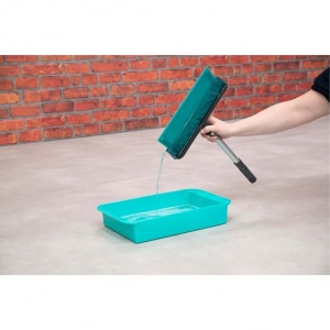 Set de stergator de geam cu racleta si tava Genius, turcoaz, 6 piese, Resigilat, Grad A - Img 4