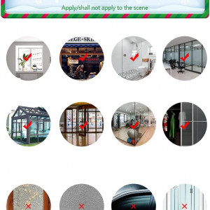 Set de stickere pentru fereastra StrCloud, PVC, multicolor - Img 3