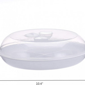 Set forma pentru oua cu capac OUKEYI, plastic, alb/transparent, 26,4 x 6,3 cm - Img 2
