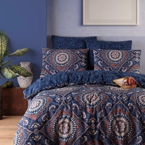 Set husa pilota + 2 fete de perna, 65% bumbac/35% poliester, 240x220 cm + 2x60x60 cm, multicolor - Verificat A · Re-Bloom