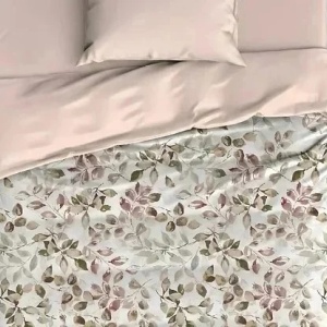 Set husa pilota + fata de perna, bumbac ranforce 100%, 155x220 cm + 80x80 cm, 145 fire, imprimeu pigmentat, inchidere nasturi/plic, multicolor - Verificat A · Re-Bloom - Img 4