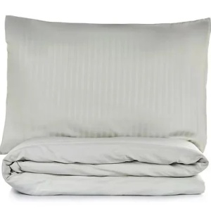 Set husa pilota + fata de perna, satin bumbac 100%, 135x200 cm + 80x80 cm, verde salvie - Verificat A · Re-Bloom - Img 3