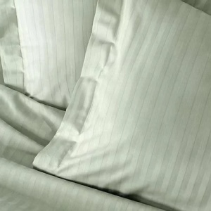 Set husa pilota + fata de perna, satin bumbac 100%, 155x220 cm + 80x80 cm, verde - Verificat A · Re-Bloom - Img 2