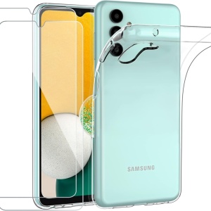 Set husa si 2 folii de protectie pentru Samsung Galaxy A13 5G Cacoe, TPU/sticla securizata, transparent, 6,1 inchi