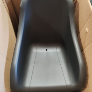 Set mobilier terasa/gradina, Progarden, Cloud, polipropilena, antracit, 2 scaune 79.5x81x76 cm, masa 46x40x38 cm, Resigilat, Grad A - Img 2