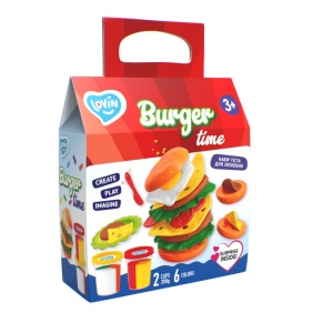 Set plastilina 100% ECO, Lovin'Do, Burger Time - Img 1