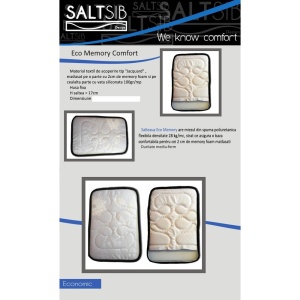 Set Saltea VENUS Eco Memory plus pilota iarna microfibra 180x200, 140x200x17 - Img 4