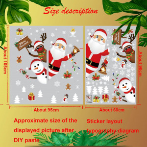 Set stickere pentru fereastra XINCHEN, PVC, multicolor