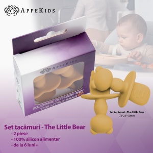 Set Tacamuri din silicon, AppeKids, The Little Bear - Honey - Img 2