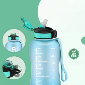 Sticla de apa pentru sport MyForest, silicon, albastru, 2,2 L