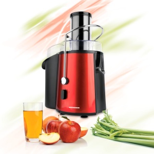 Storcator de fructe Heinner XF-1000RD, Putere 1000W, Recipient suc 1L, Recipient pulpa 2L, Rosu metalic - Img 2