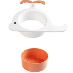 Strecuratoare pentru chiuveta Shunfaji, PP, portocaliu/alb, 21.3 x 25 cm