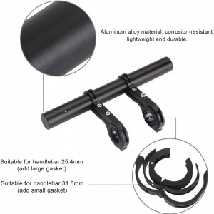 Suport de bicicleta pentru lanterna/telefon Souke Sport, aliaj aluminiu, negru, 20 cm - Img 3