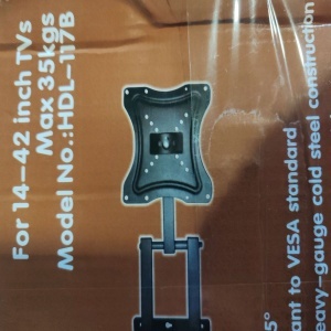 Suport TV de perete Atelier, reglabil, 14''-32'', 35 kg, negru, Resigilat, Grad A - Img 2