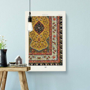 Tablou 'A Floral Persian Pattern', 50 x 35 cm - Img 2