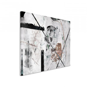Tablou Abstrakt 750, gri deschis, 80 x 120 x 2 cm - Img 3