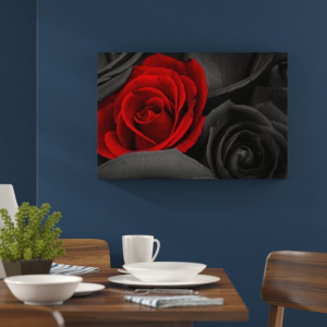 Tablou cu trandafiri, panza, 60 x 80 x 1,8 cm - Img 3